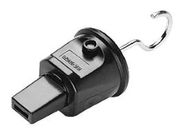 SCHURRER Lichterketten Endstück für Flachleitung IP44, mit Haken zum Befestigen   – K731/13/SW