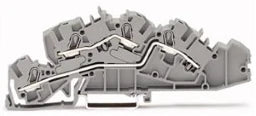 WAGO Installationsetagenklemme L/L 6 mm², grau   – 2005-7642
