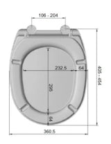 MKW MKW Studio FL WC-Sitz mit Deckel mit Metallscharnier, weiß  – BA00-0A01