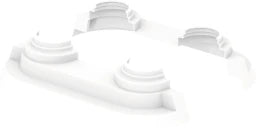 UPONOR Uponor Stufen-Doppelrosette 14/16/18/20, weiß  – 1011373