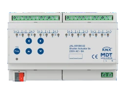 MDT KNX Jalousieaktor 8fach mit aut. Fahrzeitmessung REG   – JAL-0810M.02