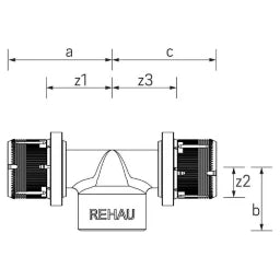 REHAU REHAU T-Stück FASTLOC EX+ 16 - Rp 1/2 - 16  – 13706761001