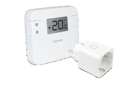 SALUS Digitales Funk-Raumthermostat, Funk Empfänger Schukostecker, 16A   – 110310