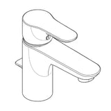 KLUDI Kludi Objekta WT-Einhebelmischer mit Ablaufgarnitur, chrom  – 322330575