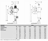RESIDEO Resideo Filterkomb. Primus-Plus FK74CS 0,1mm, bleifrei, LFAA, 1"  – FK74CS-1LFAA