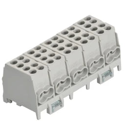 POLLMANN Hauptleitungs Abzweigklemme 5polig 5 Ein 2x25², 5 Aus 2x16mm²   – 2080519