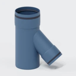 POLOPLAST PO Lüftungsabzweig mit Kondensatsperre POLO-KWL DN 110/75/45Grad   – 03628