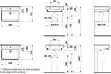 LAUFEN Laufen Pro S Waschtisch  1 HL m.ÜL 550x465 weiß   – H8109620001041