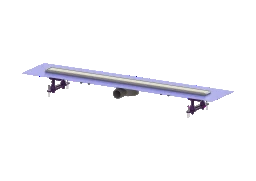 KESSEL KESSEL-Duschrinne Linearis Compact L: 1050 mm, DN 50, WaD, V2A Abdeck., K 3   – 45600.66M