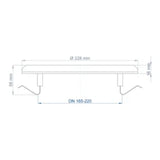 POLOPLAST PO Außenwandgitter POLO-KWL DN 200   – 03058