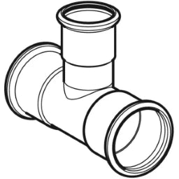 GEBERIT GE Mapress Therm T-Stk. mit red. Abgang d42 x 18 x 42mm, NPW  – 41217