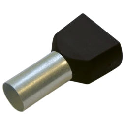 HAUPA Twin-Aderendhülse 1,5/8 schwarz   – 270788