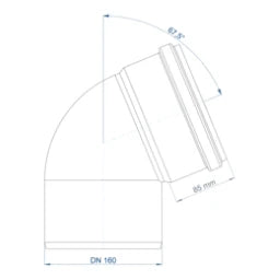 POLOPLAST PO Bogen POLO-KAL NG DN 160/67Grad   – 02163