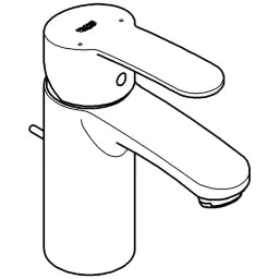 GROHE Grohe Eurostyle Cosmopolitan WT-Batterie EcoJoy Zugstangen-Ablaufgarnitur chrom   – 33 552 20E