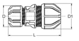 ALIAXIS Philmac UNI Übergangskupplung PUXK d32 / 34-39  – 69107400