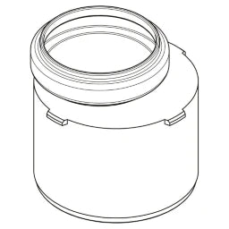 REHAU RAUPIANO PLUS Übergangsrohr kurz DN 75/50   – 11200771001