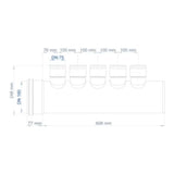 POLOPLAST PO Lüftungsverteiler kompakt POLO-KWL DN 160/10x75   – 03045