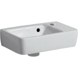 GEBERIT SANITAER Geberit Renova Plan HWB 36x25cm mit Hahnloch, mit Überlauf   – 500.382.01.1