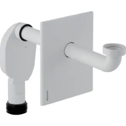 GEBERIT GE UP Siphon fuer Waschbecken Abdeckplatte weiss   – 151.126.11.1