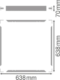 LEDVANCE SURFACE MOUNT KIT VALUE 625 SURFACE MOUN T KIT H70 VAL  – 4058075402867