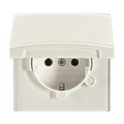 BUSCH-JAEGER Steckdose mit Klappdeckel Allwetter IP44 weiß   – 2CKA002064A0287