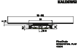 KALDEWEI Kaldewei Ablaufgarnitur FlowDrain Mod.4204, horizontal flat  – 687744810000