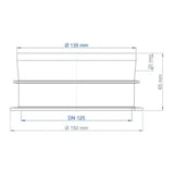 POLOPLAST PO Schalungshilfe für Deckendose POLO-KWL DN 125, DN 75 / FP  – 03486