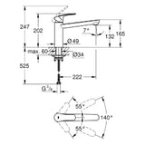 GROHE Grohe Eurosmart Einhand-SPT-Batterie mittelhoher Auslauf chrom   – 30 463 000