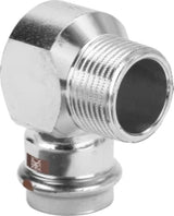 VIEGA Viega Winkel 90 Grad mit SC Temponox 1714.1 in 15mmxR3/8 Stahl nichtrostend  – 811 013