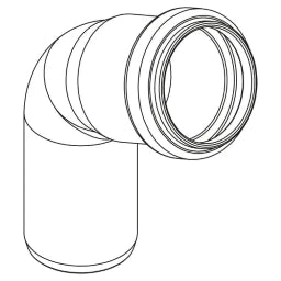 REHAU RAUPIANO PLUS Bogen DN 32, 87 Grad   – 11326061001