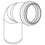 REHAU RAUPIANO PLUS Bogen DN 32, 87 Grad   – 11326061001