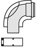 VAILLANT Vaillant Bogen 90Gr.m.Reinigungsoeff. (303836) Ø 60/100 Alu  – 303836