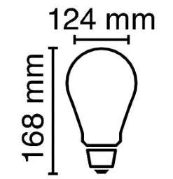 RADIUM LED Globelampe klar/gold E27 Ø124mm 720lm (55W Ersatz) 2700K  – 42819846