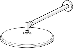 HANSA Hansa Aurelia Kopfbrause 1-strahlig, Ø 300 mm, chrom  – 4726 0300
