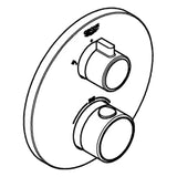 GROHE Grohe THM-Brausebatterie Grohtherm 24076 2 Abg. FMS f. Rapido SmartBox rund chrom   – 24 076 000