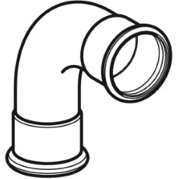 GEBERIT GE Mapress Edelstahl Gas Bogen 90 Gr. d15mm  – 34000