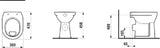 LAUFEN Laufen Pro Standklosett Flachspüler Sitzhöhe 45cm, waagrecht, weiß   – H8259560000001