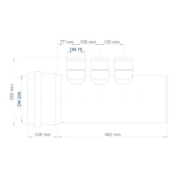 POLOPLAST PO Lüftungsverteiler kompakt POLO-KWL DN 200/6x75   – 03584