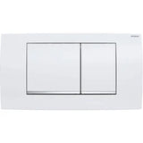 GEBERIT GE Betaetigungspl. Twinline30 2-Mengen weiss/glanzchrom   – 115.899.KJ.1