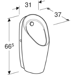 GEBERIT GE Urinal Preda fuer UP-Urinalsteuerung  – 116.070.00.1
