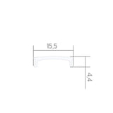 BILTON BLine C-S-01 Abdeckung transparent flach 2000mm für Profile P-S-IN/ON/COR 01  – 171764_00