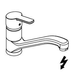 KLUDI Kludi Logo Neo Spültisch-Einhandmischer drucklos, chrom  – 379190575