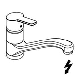 KLUDI Kludi Logo Neo Spültisch-Einhandmischer drucklos, chrom  – 379190575
