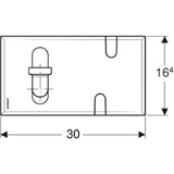GEBERIT GE Abdeckplatte WT-Armatur mit UP-Funktionsbox und UP-Siphon, weiss  – 116.426.11.1