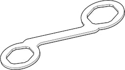 HANSA Hansa Sechskant-Ringschlüssel SW 45   – 59 905 190
