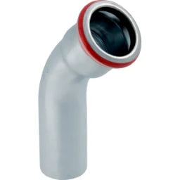 GEBERIT GE Mapress C-Stahl Bogen mit Einschubende 45 Gr. d54mm verzinkt  – 23708