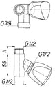 SCHMIEDL GS Geräteanschlussventil 1/2"   – GS0175