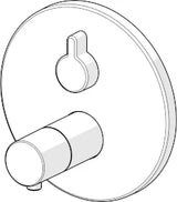 HANSA Hansa Varox Pro Fertigmontage-Set für Brausebatterie, Rosette rund, chrom  – 4057 9083