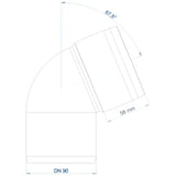 POLOPLAST PO Bogen POLO-KAL 3S DN 90/67Grad  – 102534