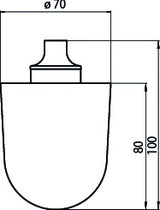 EMCO Emco System Bürstenkopf 70x107mm Durchmesser  – 1015 139 90